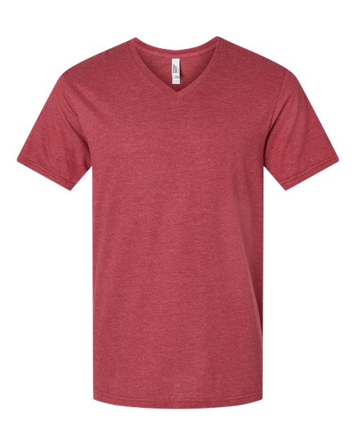 American Apparel 2006CVC Heather Cardinal Front