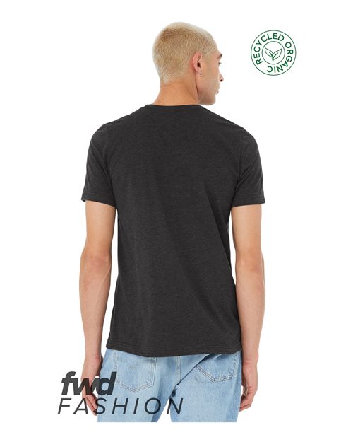 BELLA + CANVAS 3001RCY Dark Grey Heather Back