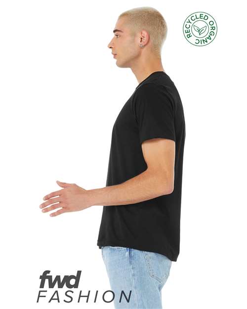 BELLA + CANVAS 3001RCY Solid Black Blend Side