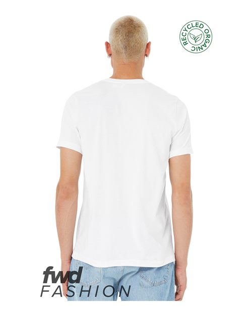 BELLA + CANVAS 3001RCY Solid White Blend Back