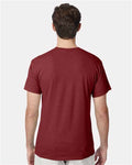 Hanes 42TB Athletic Cardinal Heather Back