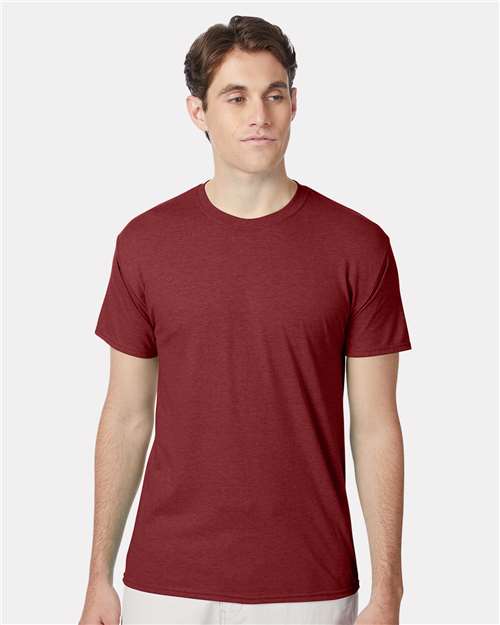 Hanes 42TB Athletic Cardinal Heather Front