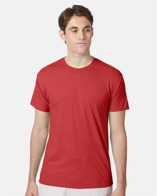 Hanes 42TB Athletic Red Heather Front