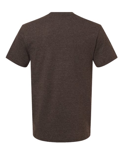 American Apparel 2001CVC Heather Brown Back