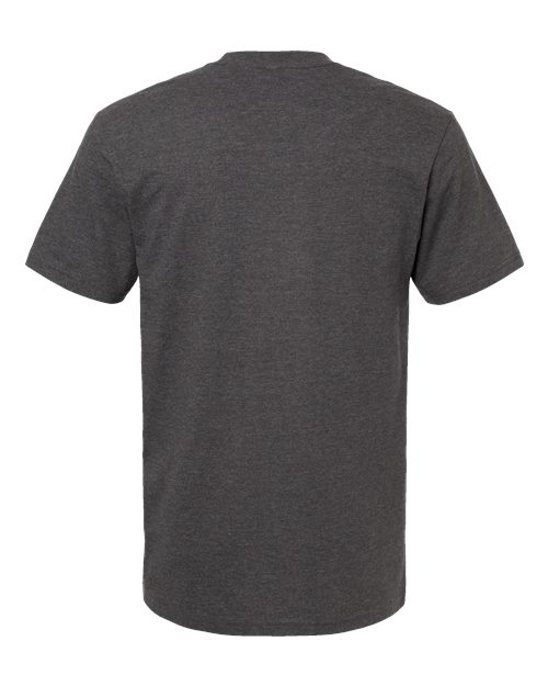American Apparel 2001CVC Heather Asphalt Back