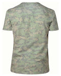 Reishore 100A — Unisex Ultimate CVC T-Shirt — Green Hex Camo