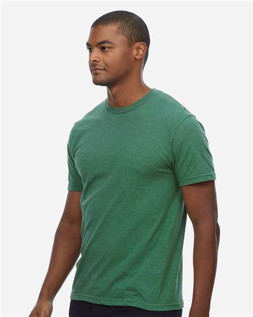 Reishore T1001 — Unisex Epic CVC T-Shirt — Heather Kelly Green