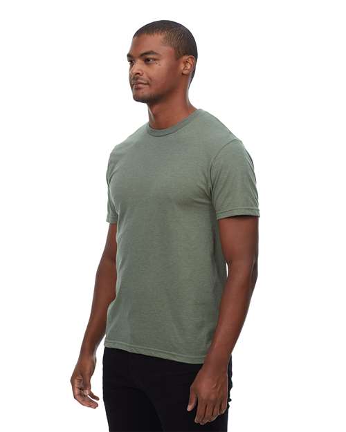 Reishore T1001 — Unisex Epic CVC T-Shirt — Heather Military Green