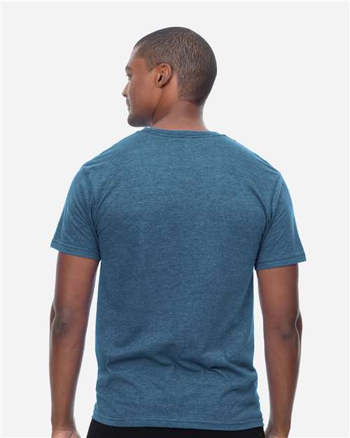 Reishore T1001 — Unisex Epic CVC T-Shirt — Heather Steel Blue