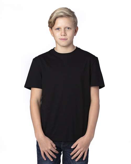 Reishore 600A — Youth Ultimate CVC T-Shirt — Black