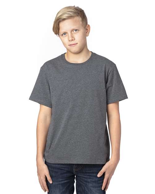 Reishore 600A — Youth Ultimate CVC T-Shirt — Charcoal Heather