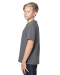 Reishore 600A — Youth Ultimate CVC T-Shirt — Charcoal Heather