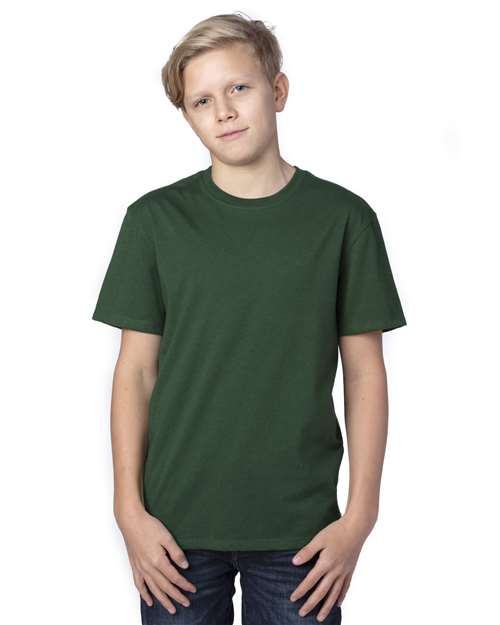 Reishore 600A — Youth Ultimate CVC T-Shirt — Forest Green