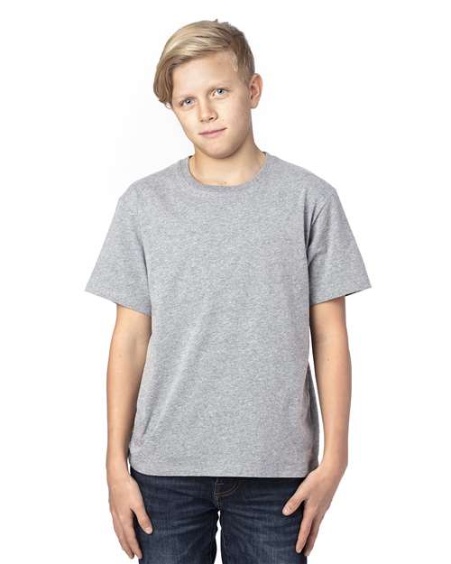 Reishore 600A — Youth Ultimate CVC T-Shirt — Heather Grey