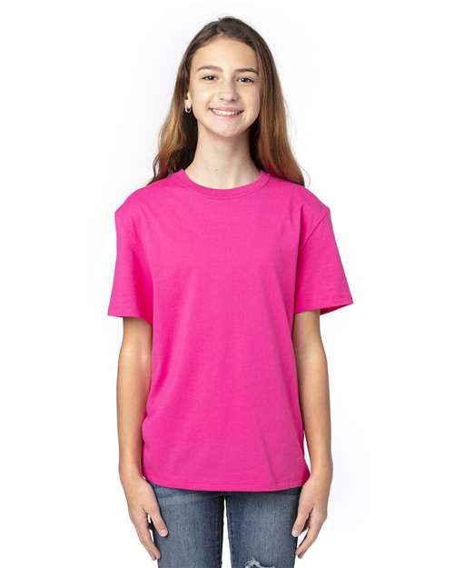 Reishore 600A — Youth Ultimate CVC T-Shirt — Hot Pink
