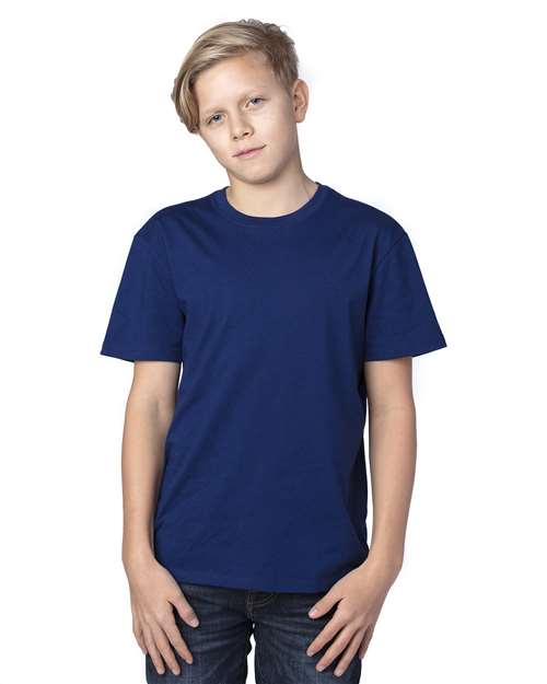 Reishore 600A — Youth Ultimate CVC T-Shirt — Navy