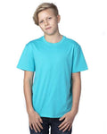 Reishore 600A — Youth Ultimate CVC T-Shirt — Pacific Blue