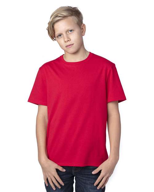 Reishore 600A — Youth Ultimate CVC T-Shirt — Red