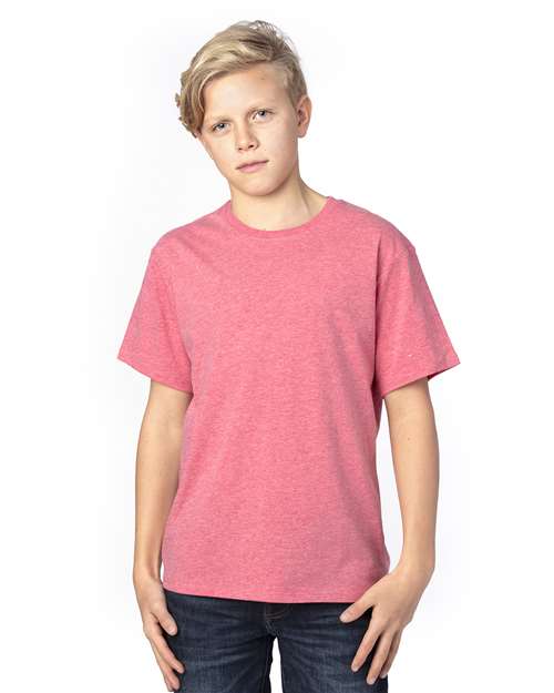 Reishore 600A — Youth Ultimate CVC T-Shirt — Red Heather