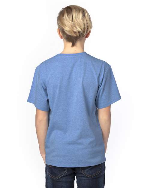 Reishore 600A — Youth Ultimate CVC T-Shirt — Royal Heather