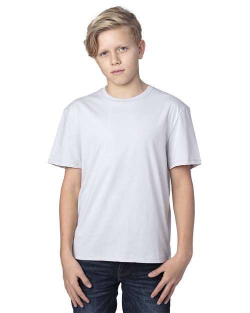 Reishore 600A — Youth Ultimate CVC T-Shirt — Silver