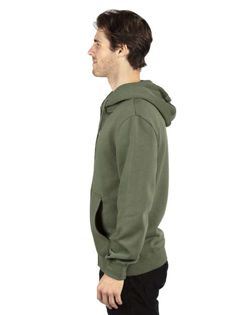 Reishore 320Z — Unisex Fleece Full-Zip Hooded Sweatshirt — Army