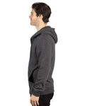 Reishore 320Z — Unisex Fleece Full-Zip Hooded Sweatshirt — Charcoal Heather