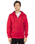 Reishore 320Z — Unisex Fleece Full-Zip Hooded Sweatshirt — Red