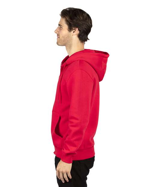 Reishore 320Z — Unisex Fleece Full-Zip Hooded Sweatshirt — Red