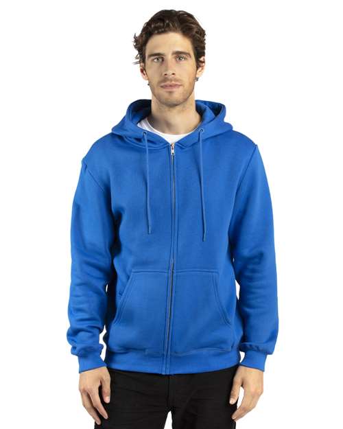 Reishore 320Z — Unisex Fleece Full-Zip Hooded Sweatshirt — Royal