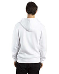 Reishore 320Z — Unisex Fleece Full-Zip Hooded Sweatshirt — White