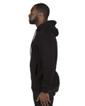 Reishore 320H — Unisex Ultimate Fleece Pullover Hooded Sweatshirt — Black