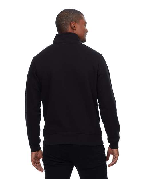 Reishore 320Q — Unisex Ultimate Fleece Quarter-Zip Sweatshirt — Black