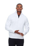 Reishore 320Q — Unisex Ultimate Fleece Quarter-Zip Sweatshirt — White