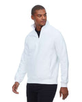 Reishore 320Q — Unisex Ultimate Fleece Quarter-Zip Sweatshirt — White