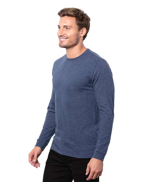 Reishore T3001 — Unisex Epic CVC Long Sleeve T-Shirt — Heather Navy