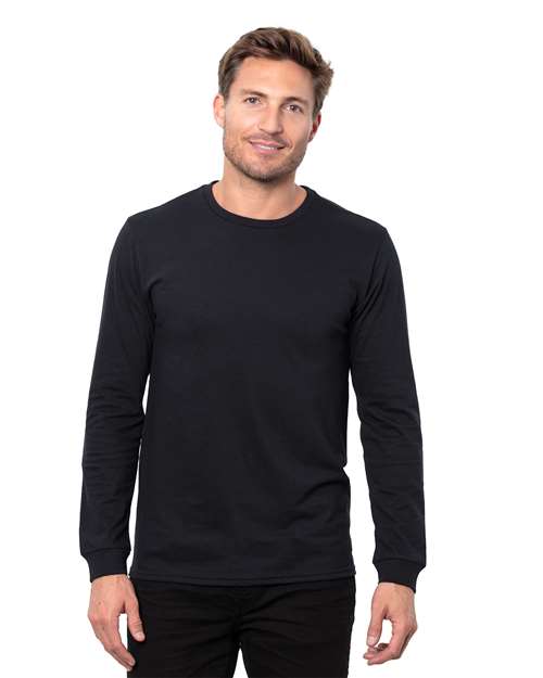Reishore T3001 — Unisex Epic CVC Long Sleeve T-Shirt — Solid Black