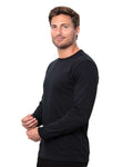 Reishore T3001 — Unisex Epic CVC Long Sleeve T-Shirt — Solid Black