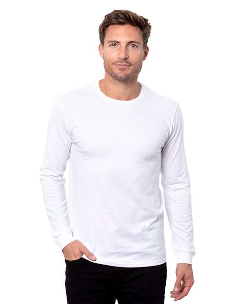 Reishore T3001 — Unisex Epic CVC Long Sleeve T-Shirt — Solid White