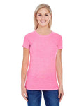 Reishore 202A — Women's Tri-Blend T-Shirt — Neon Pink Triblend