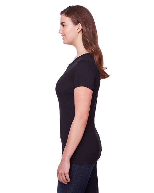 Reishore 202A — Women's Tri-Blend T-Shirt — Solid Black Triblend