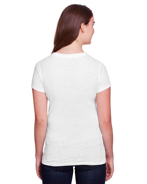 Reishore 202A — Women's Tri-Blend T-Shirt — Solid White Triblend
