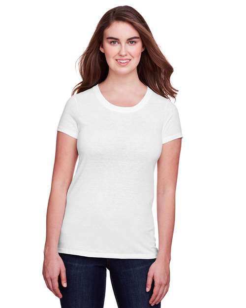 Reishore 202A — Women's Tri-Blend T-Shirt — Solid White Triblend