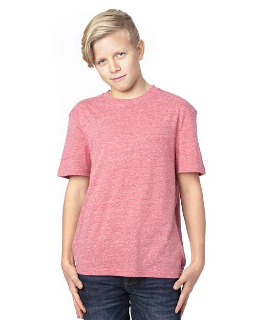 Reishore 602A — Youth Triblend T-Shirt — Red Triblend