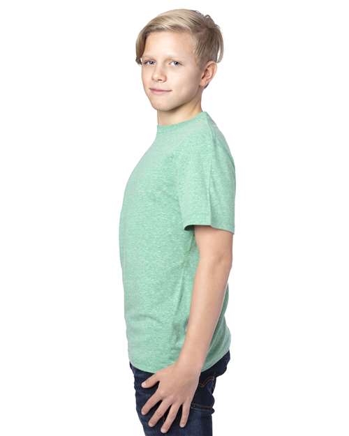 Reishore 602A — Youth Triblend T-Shirt — Green Triblend