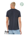 BELLA + CANVAS 3001RCY Heather Navy Back