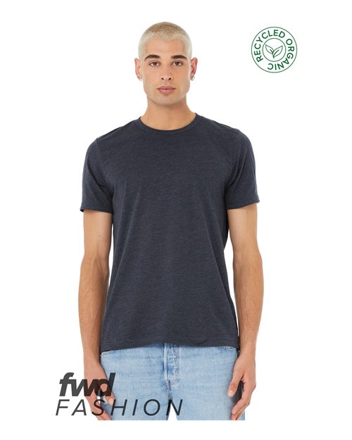 BELLA + CANVAS 3001RCY Heather Navy Front