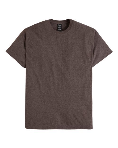 Hanes 42TB Dark Chocolate Heather Front