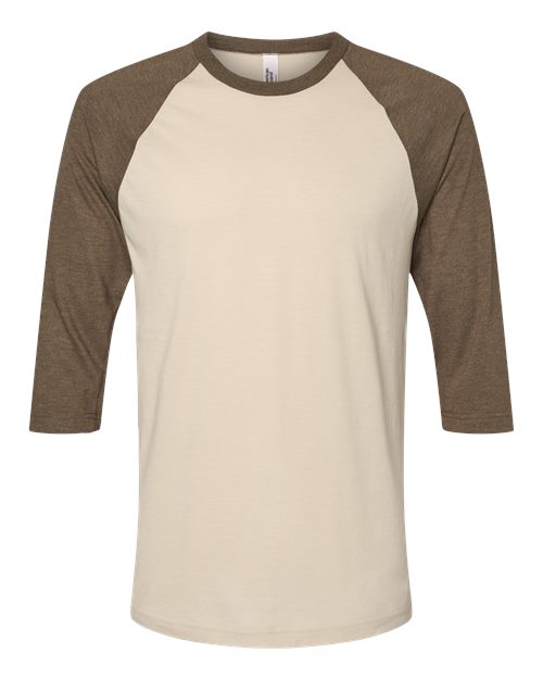 American Apparel 2003CVC Heather Bone/ Heather Army Front