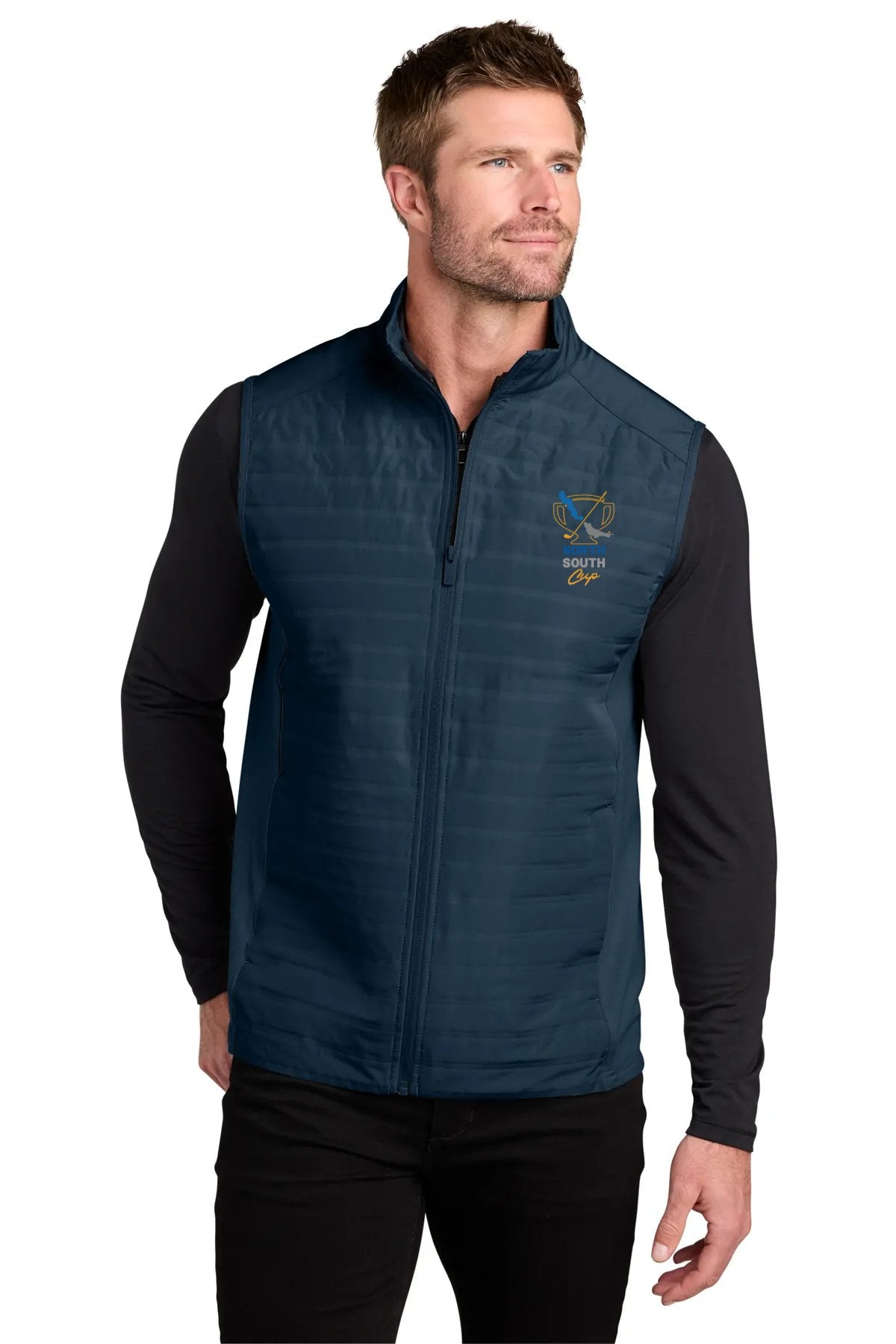 North South Cup – OGIO Driveline Hybrid Vest River Blue Navy